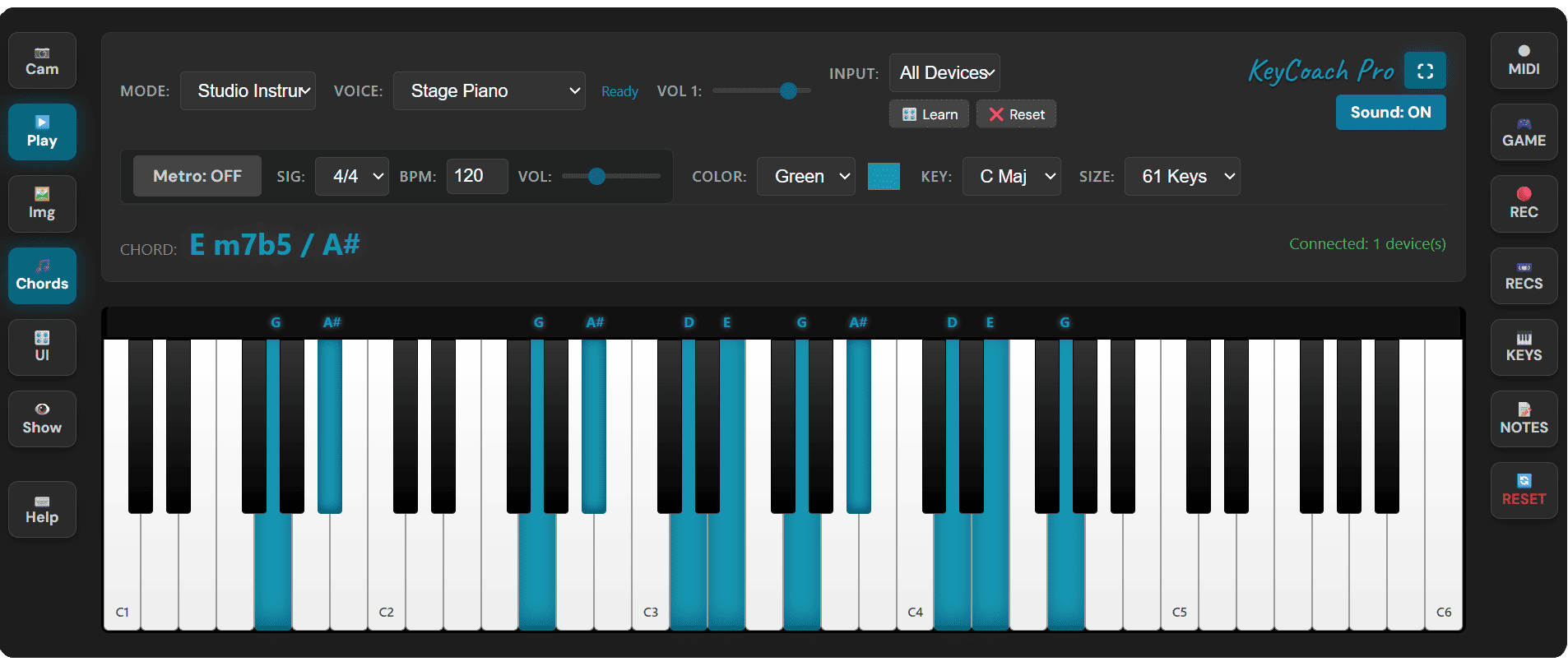 KeyCoachPro Virtual Keyboard